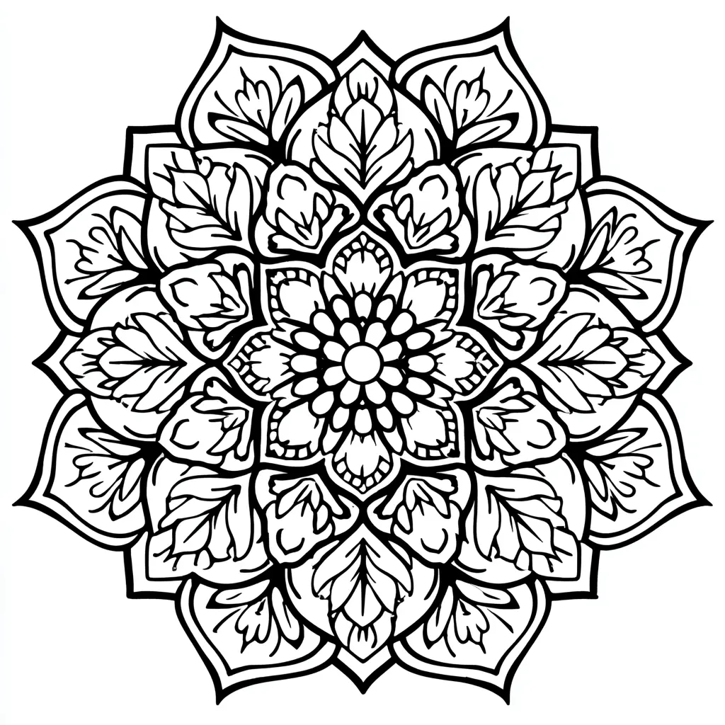 Mandala Coloring Book Design Services