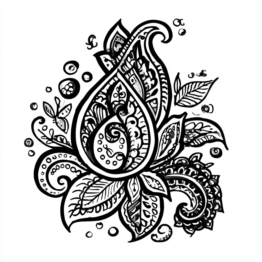 Paisley Coloring Book design services Paisley Coloring Book