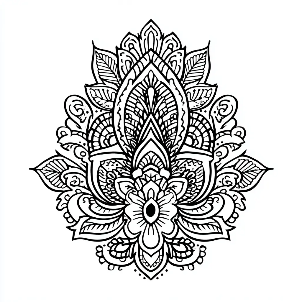Paisley Coloring page Paisley Coloring page